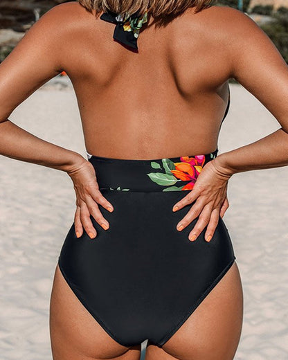 Maillot de bain une pièce fleuri