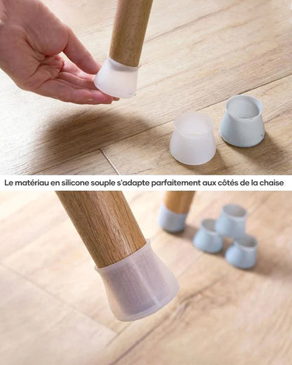 Housse de protection élastique en feutre pour tables et chaises