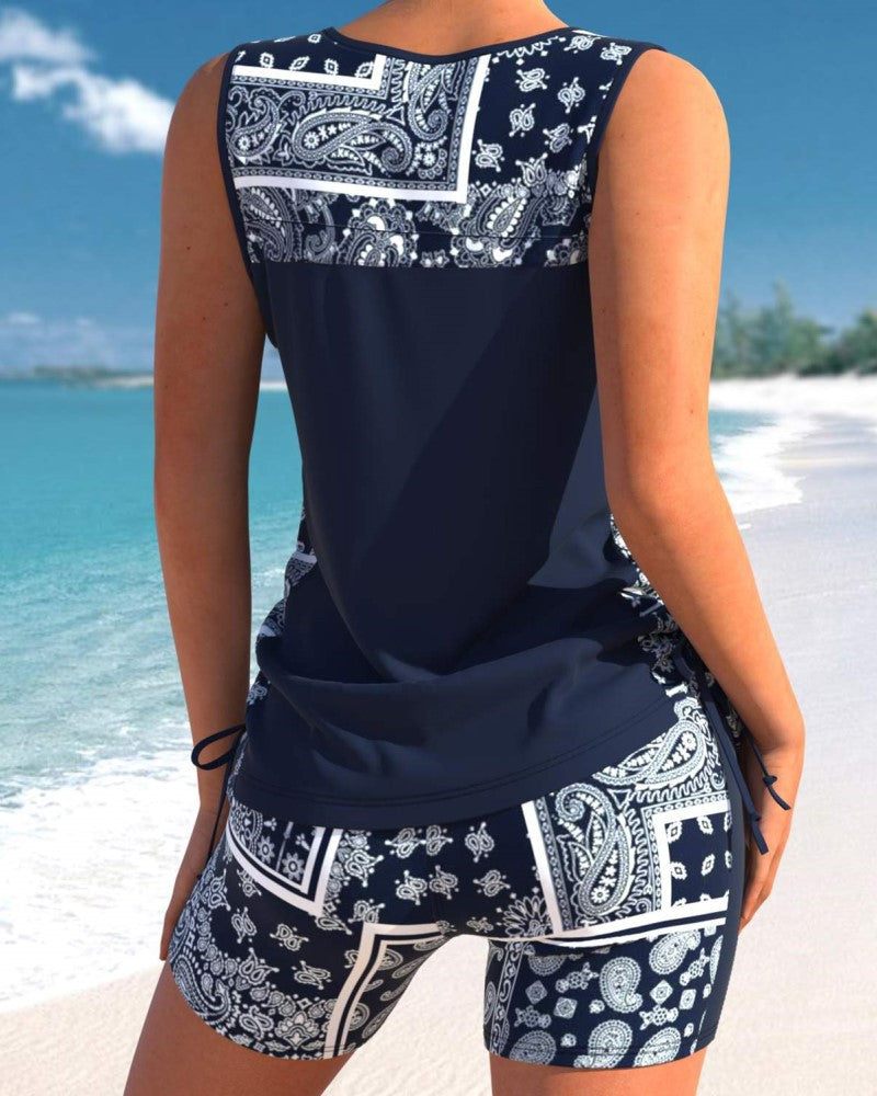 Tankini à motif imprimé