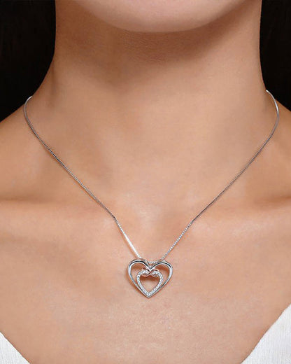 Collier d'amour bicolore à la mode